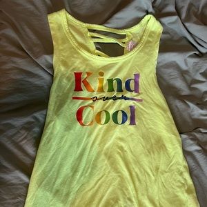 No Boundaries Kind over Cool Yellow Women’s Tanktop
